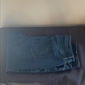 Lane Bryant Women’s Dark Blue Straight Jeans 24S Mid Rise Signature Fit Straight